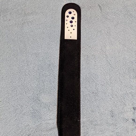 🆕7.5" White Czech Crystal Nail File W/BEAUTIFUL LIGHT & DARK BLUE SWAROV… - Picture 5 of 6